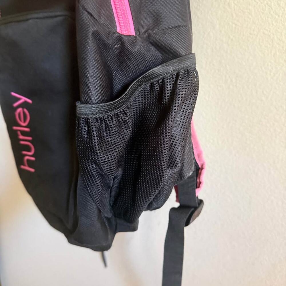 Hurley Backpack - Black with Pink Accents - Picture 6 of 9